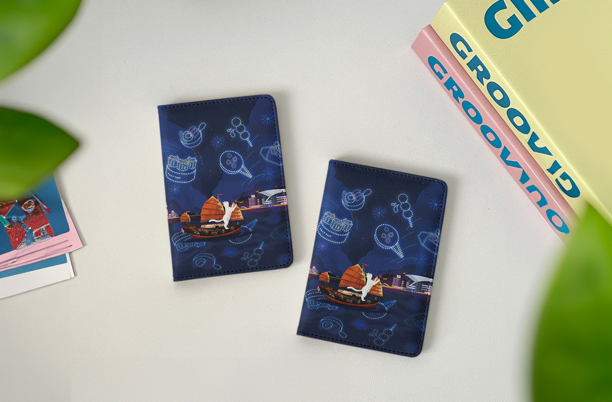 【貓遊街角 - 維港影匯 】護照套丨香港特色丨amazing studio