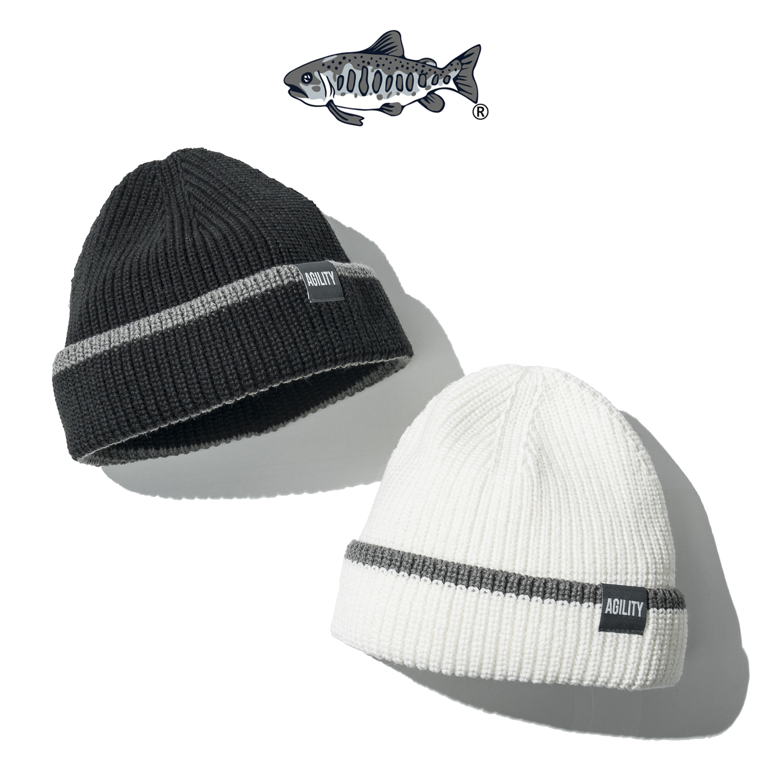 AGILITY Bar Knit Beanie 台灣製 拼接 寬版 針織毛帽 [AHT04]