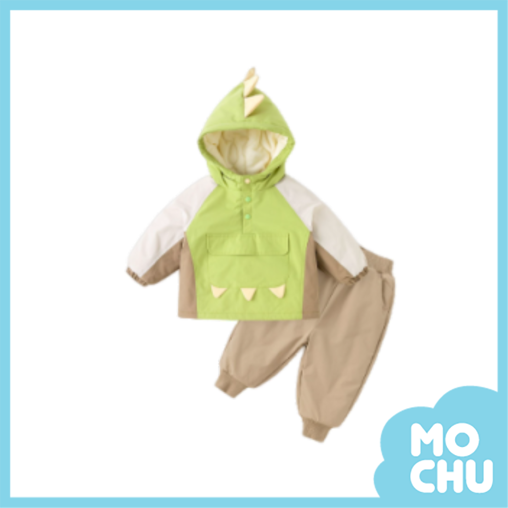 (100cm現貨)小恐龍尖角加絨套裝