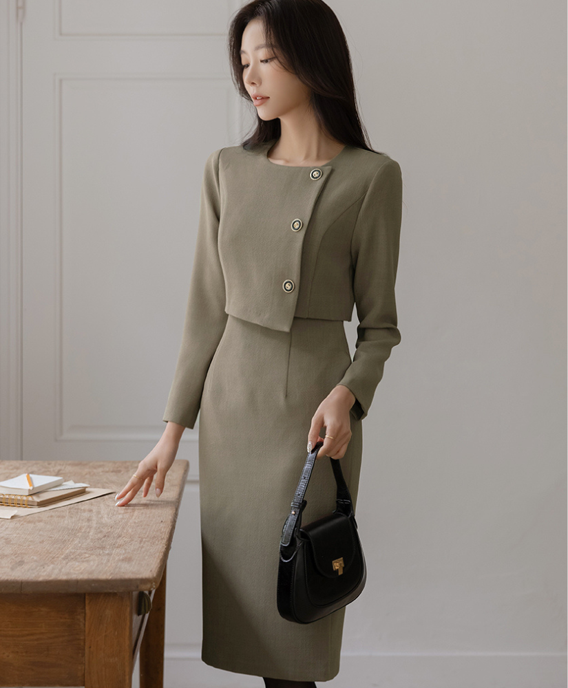 [現貨] Celeste 典雅兩件式洋裝  [ 2色 / S ]