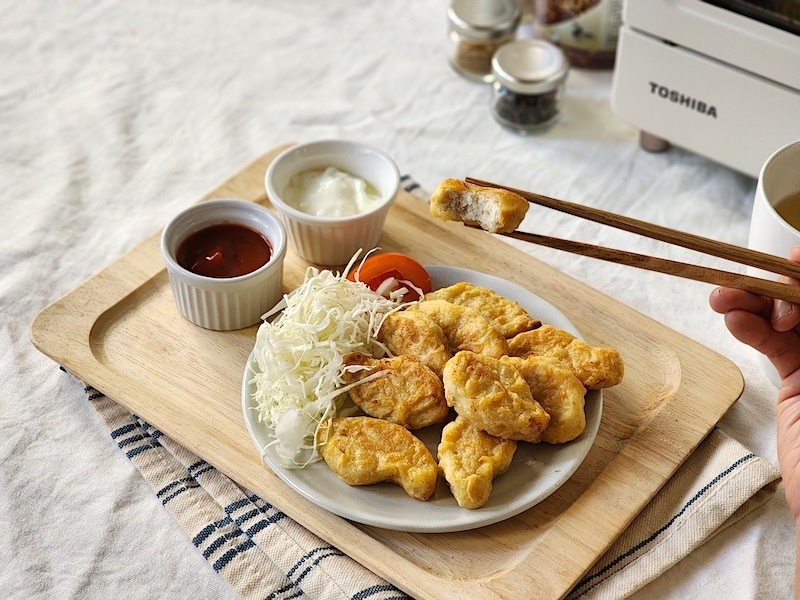 原味時代雞塊與市售雞塊比較