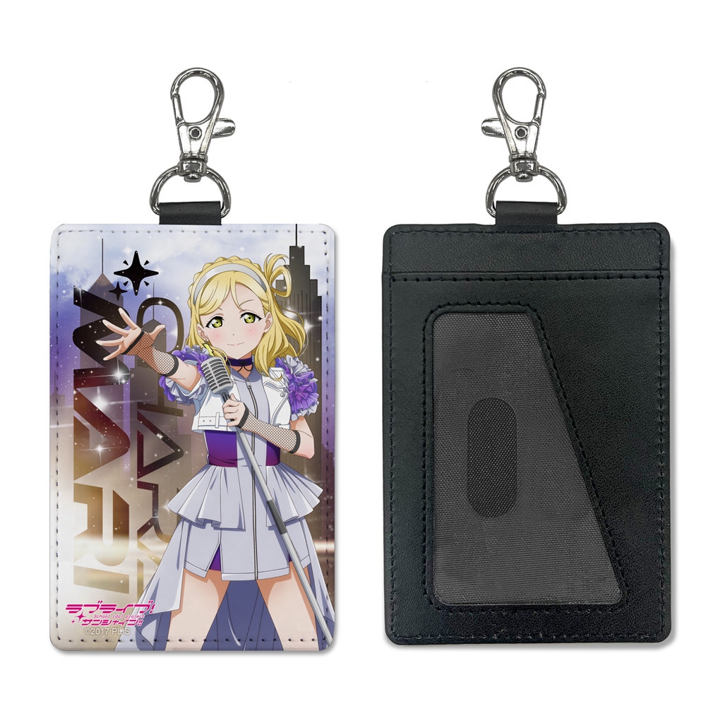 Cospa 1111 描き下ろし 小原鞠莉 パスケース（ナスカン付き）ソロコンサートver. [ラブライブ！サンシャイン!!]