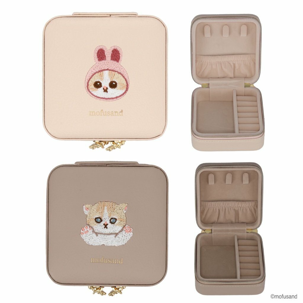 日本 mofusand PU皮刺繡飾物盒