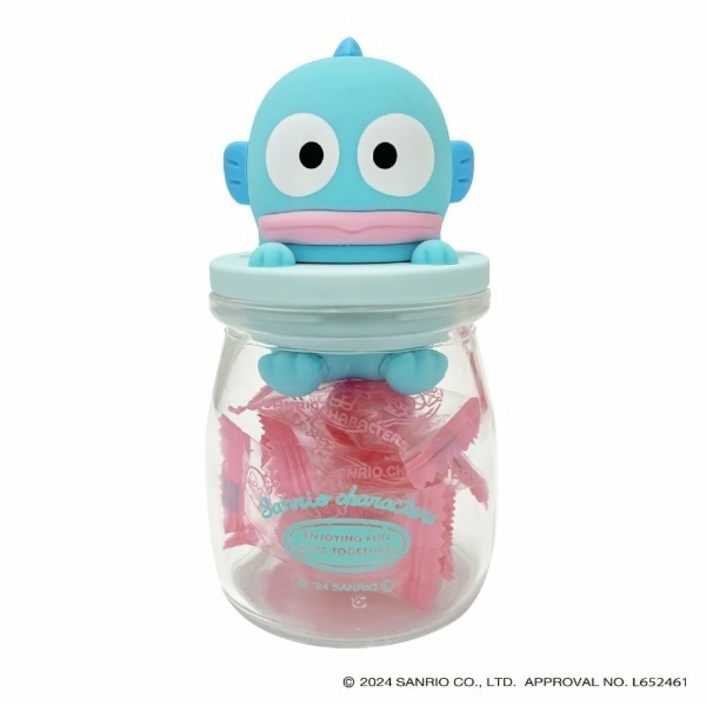 日本 Sanrio 立體公仔瓶蓋玻璃樽連糖果
