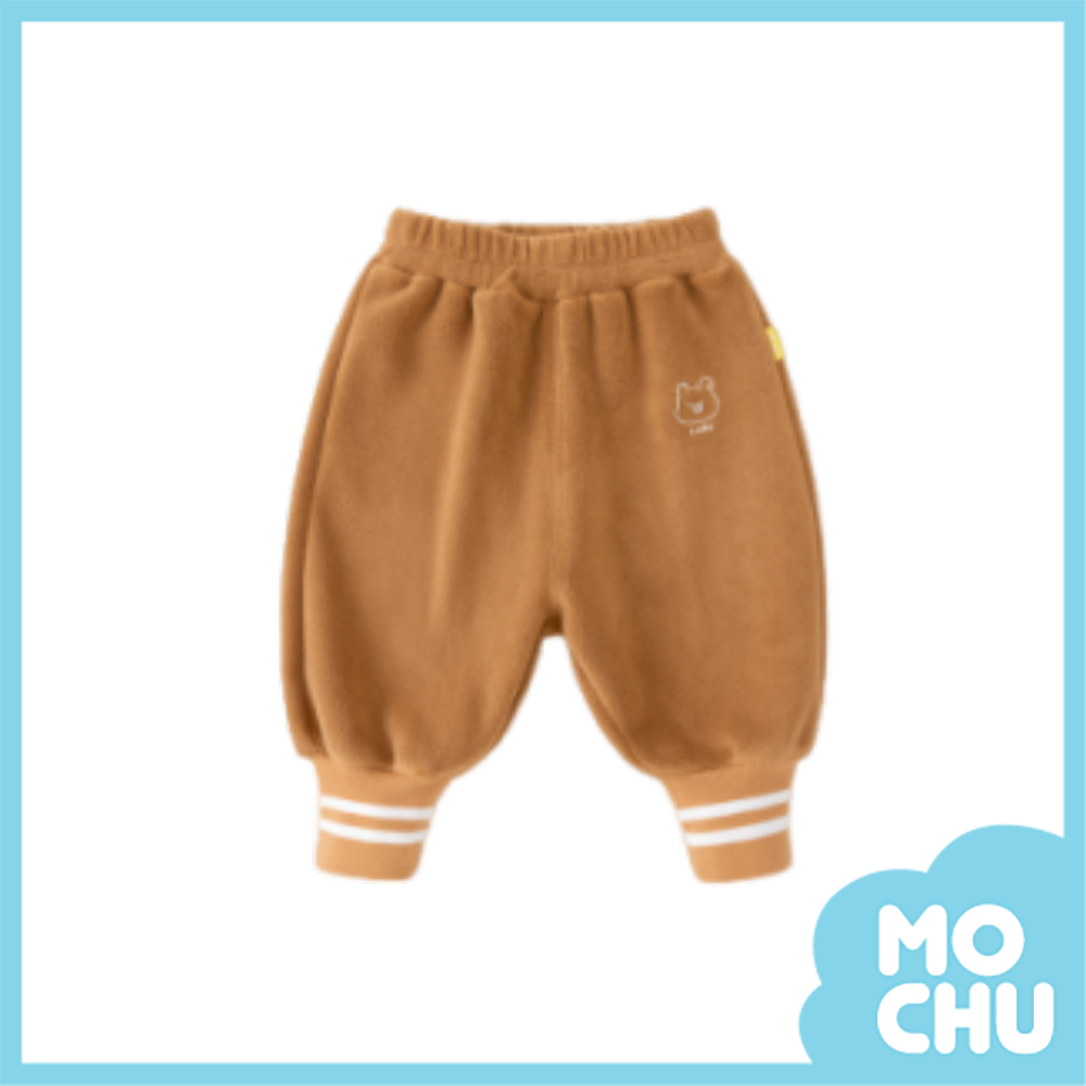 動物圖紋加絨縮口長褲(二色)