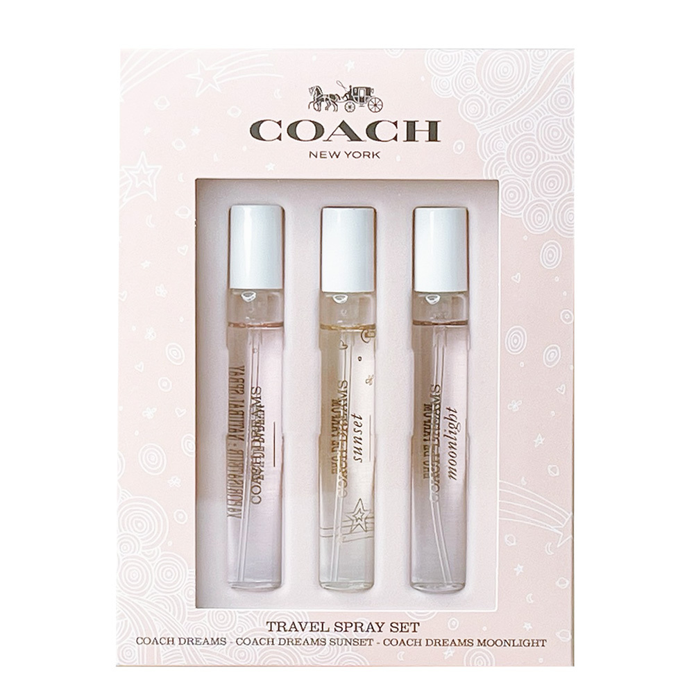 COACH 淡香精香水筆三入組 (逐夢 + 逐夢暮光 + 逐夢月光) 7.5 ml-噴式