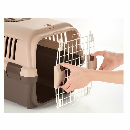 Richell Double Door Pet Carrier Small (ivory white) ~5kg