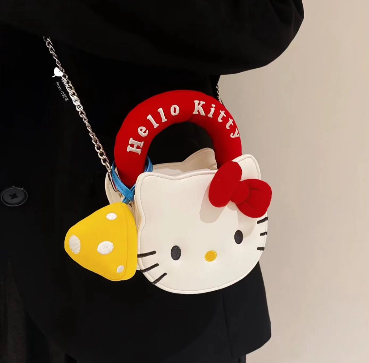 三麗鷗 正版授權 Hello Kitty X Tou Tou 夾心餅乾鏈條包 皮革 手皮包 餅乾包 3色(任買兩件711免運)/預購