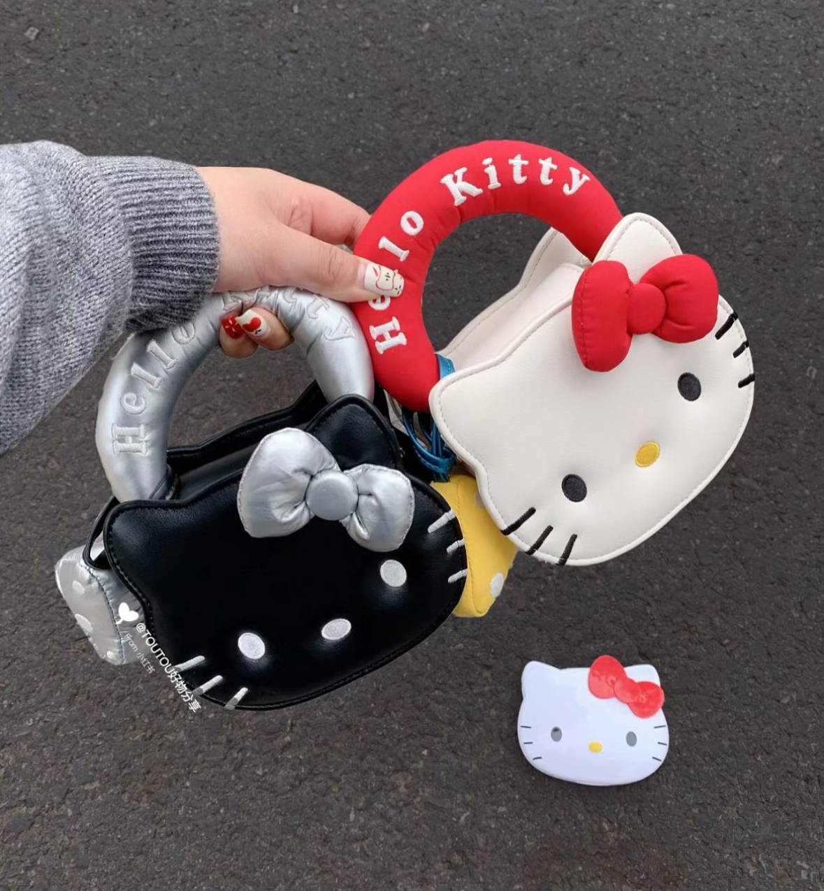 三麗鷗 正版授權 Hello Kitty X Tou Tou 夾心餅乾鏈條包 皮革 手皮包 餅乾包 3色(任買兩件711免運)/預購