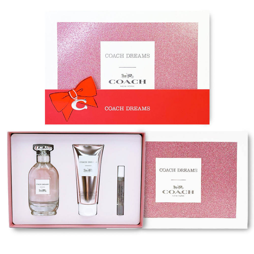 COACH 逐夢淡香精禮盒 (淡香精90ML+ 噴式小香7.5ML+身體乳100ML)