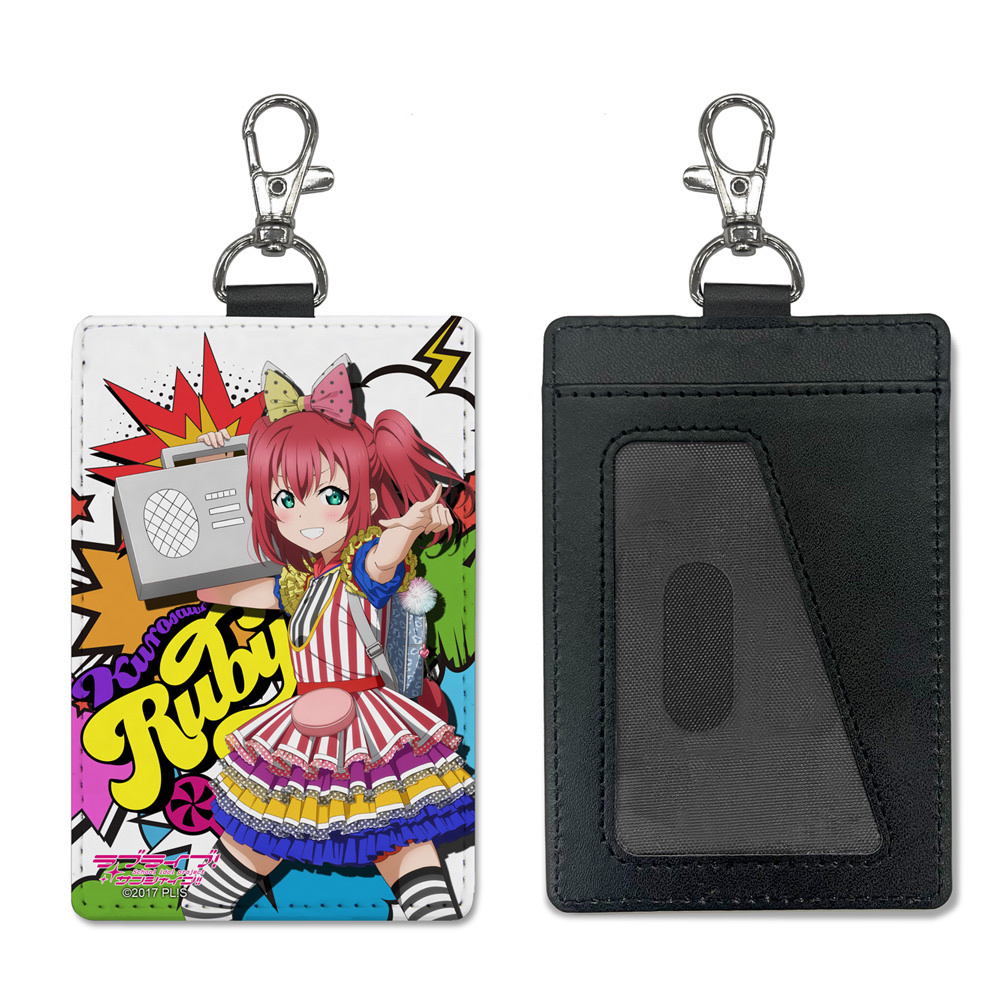 Cospa 1111 描き下ろし 黒澤ルビィ パスケース（ナスカン付き）ソロコンサートver. [ラブライブ！サンシャイン!!]