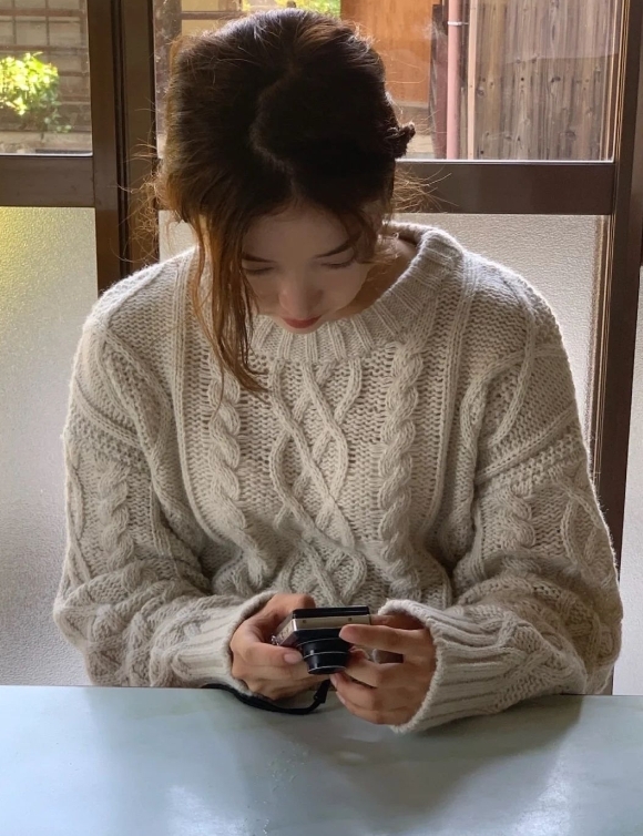 ᴷᴼᴿᴱᴬ 🇰🇷The Barnet 40%羊毛麻花紋針織上衣