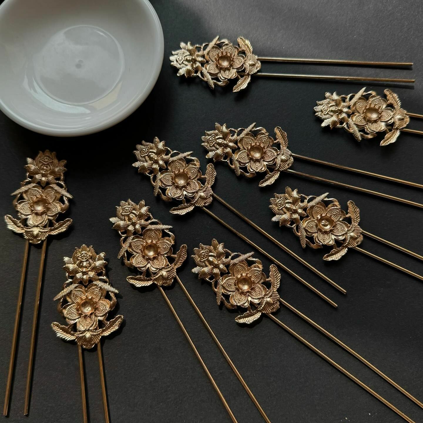 [原石] 金屬 DIY 髮簪（可當作書籤）