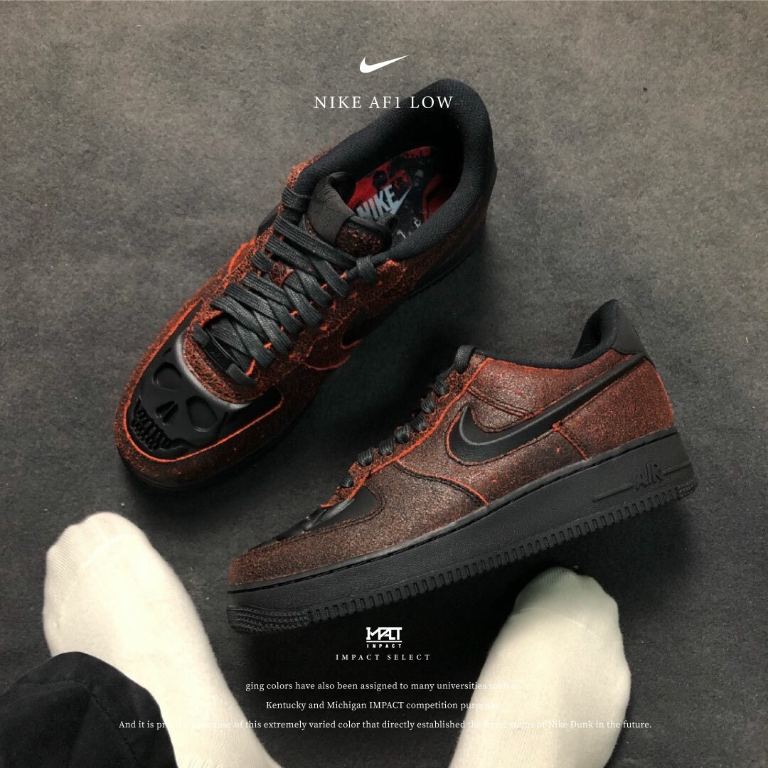 Nike AF1 Low 萬聖骷髏 黑紅 2024萬聖節限定 HV2016-001