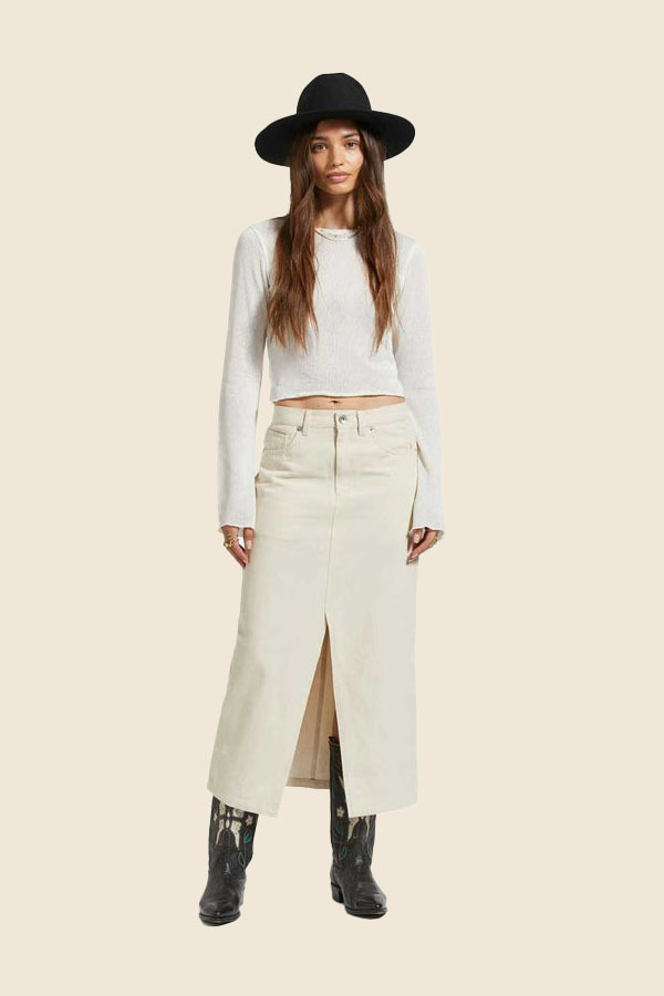 BRIXTON - RYDER PENCIL 牛仔長裙