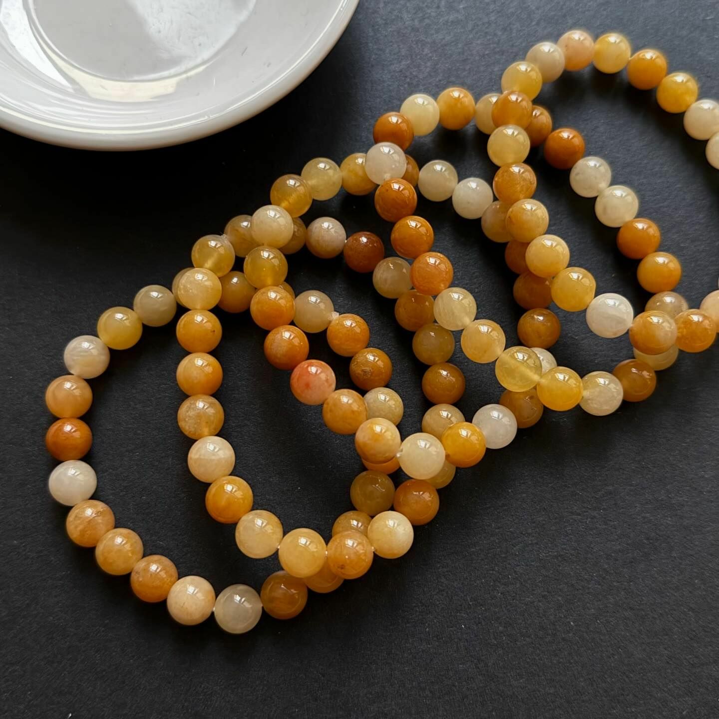 [原石] 黃玉 水晶手串