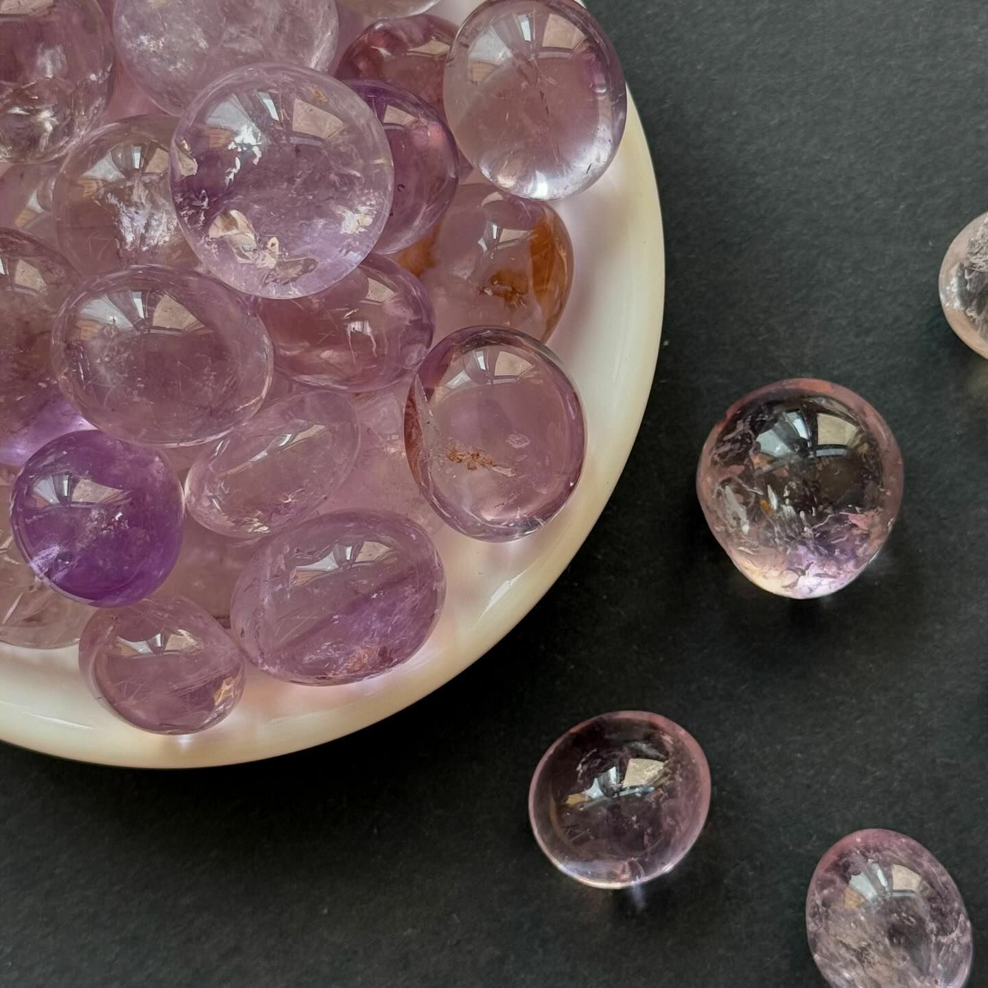 [原石] 巴西紫水晶 水晶滾石