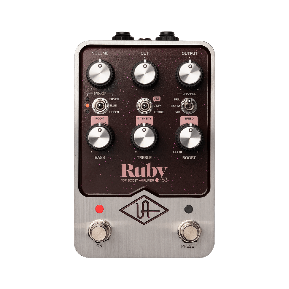 Universal Audio Universal Audio / Ruby '63 Top Boost Amplifier Emulation Pedal 效果器 (GPM-RUBY) <台灣代理公司貨> — 三峽效果器｜YA! 玩音樂