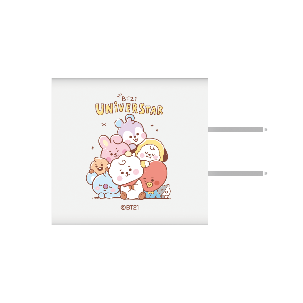 宇宙明星BT21 / 30W 雙孔快速PD電源供應器 - BABY