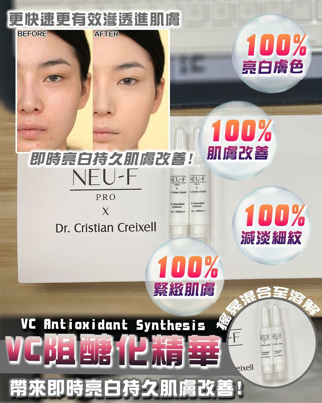 NEU-F Pro x Dr. Cristian Creixell VC Antioxidant Synthesis