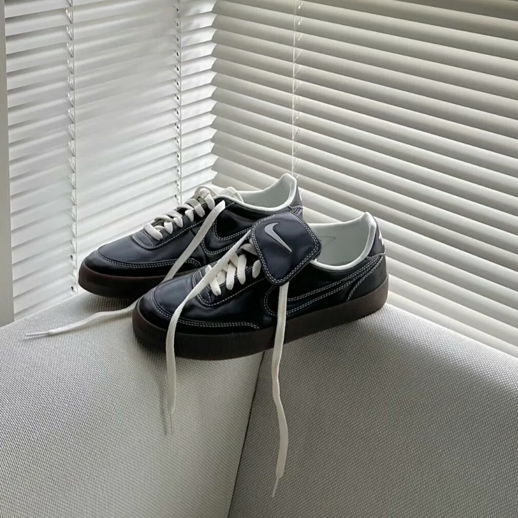 【逢甲FUZZY】Nike Killshot 2 PRM 外翻鞋舌 白縫線 皮革 復古 黑 德訓鞋 HQ3489-010