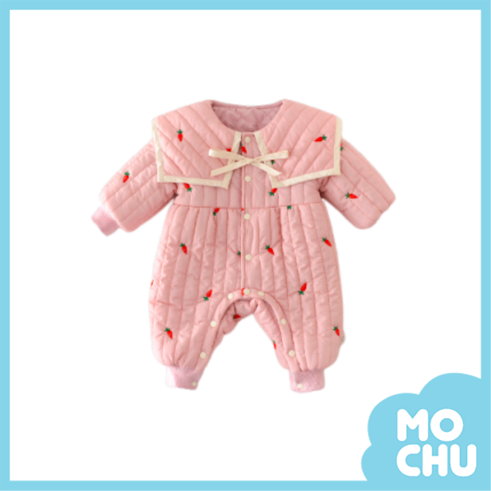 好吃紅蘿蔔翻領加厚連身衣