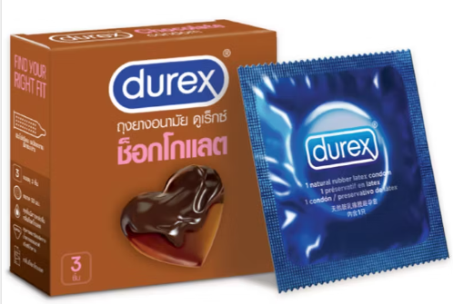 Durex杜蕾斯避孕巧克力味3個裝 2
