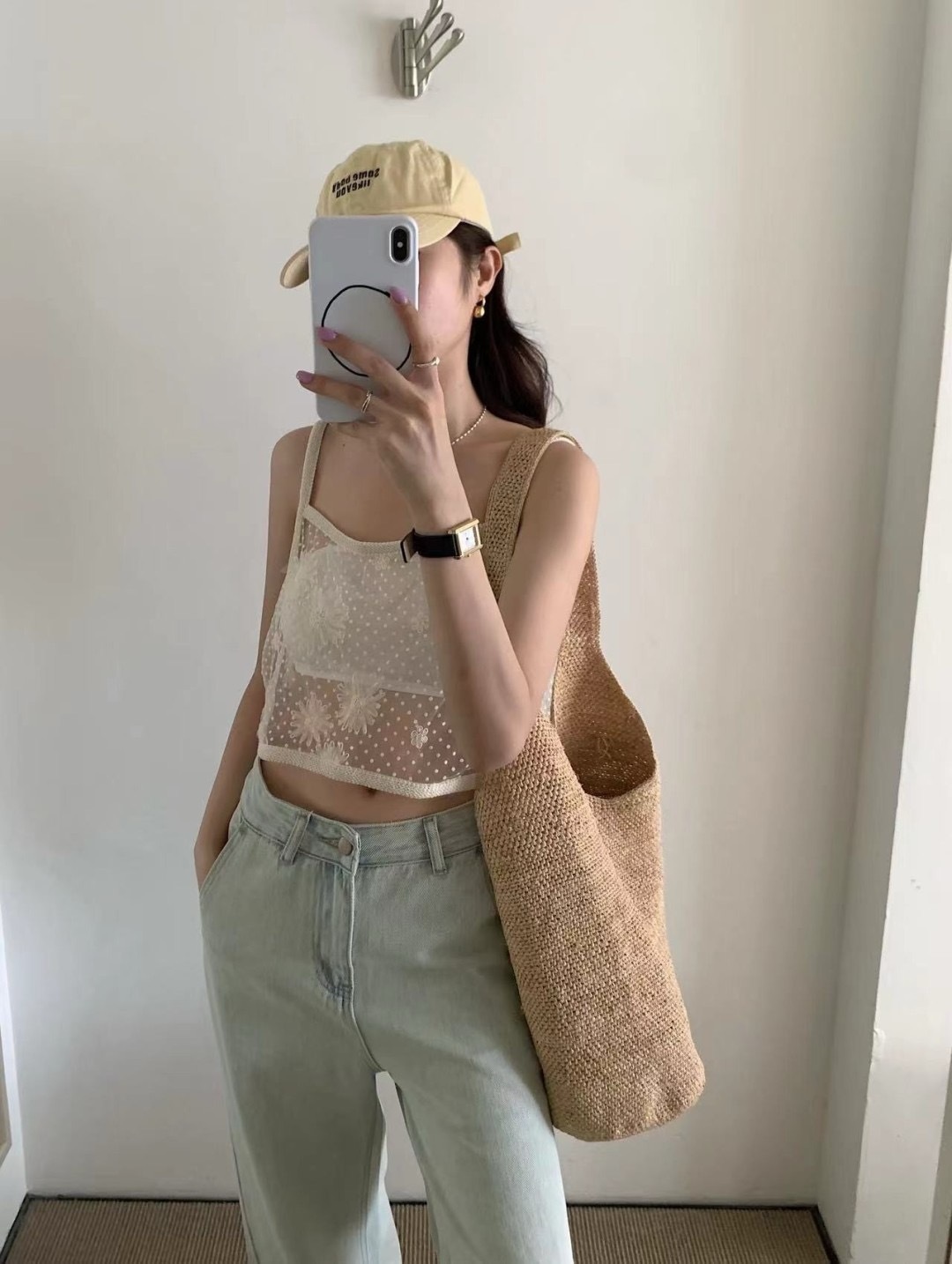 (GOAL)日系小花鏤空背心 HA6187