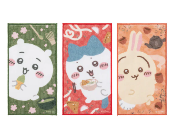 Chiikawa Tomoko Fushimi limited-Set of 3 towel