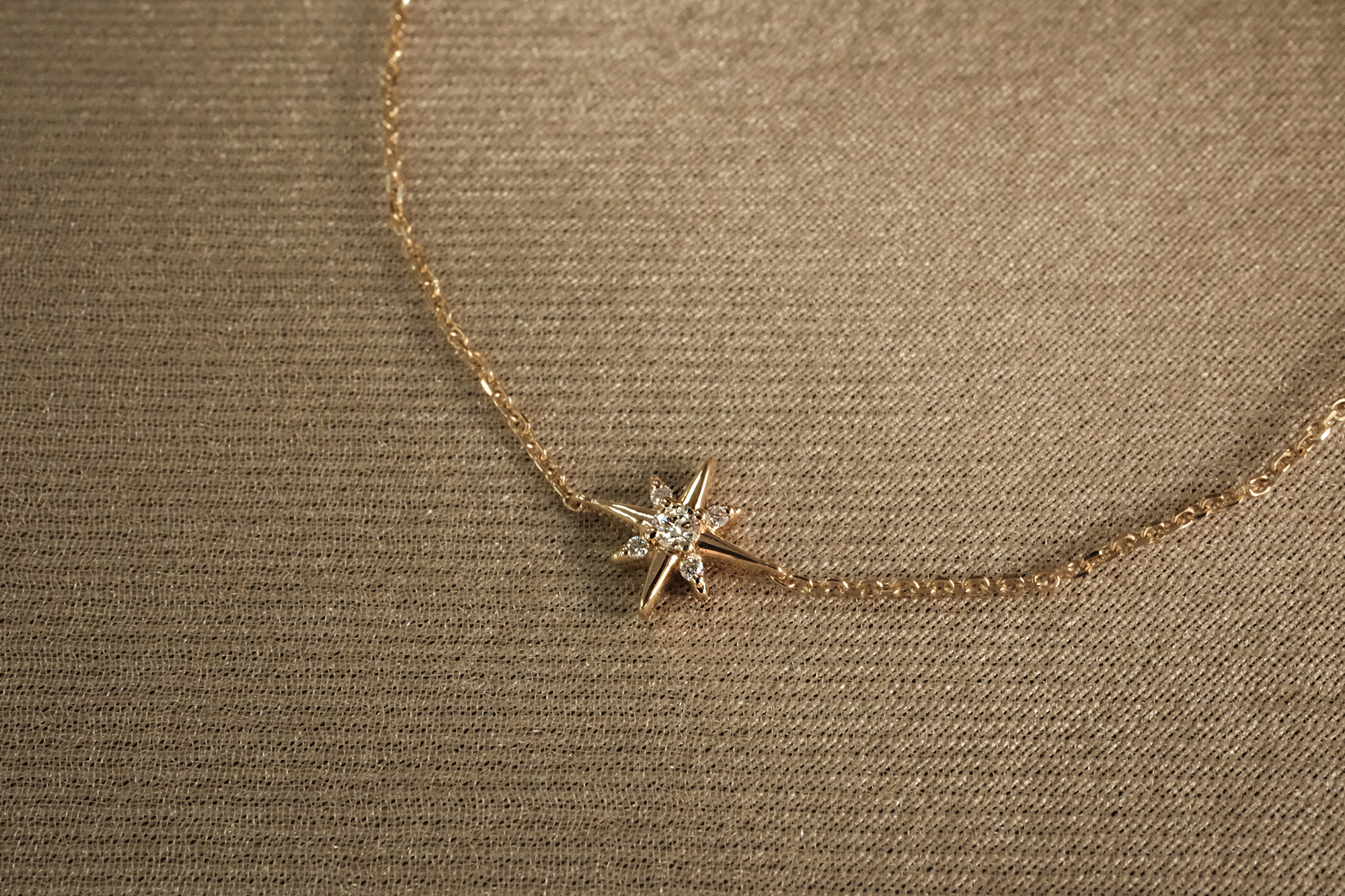 14K,純K,手鍊,輕奢珠寶,天然鑽石,真鑽,星芒,星星