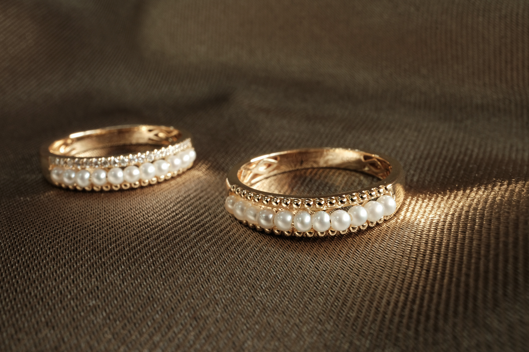 14K,天然珍珠,純K,戒指,輕奢珠寶