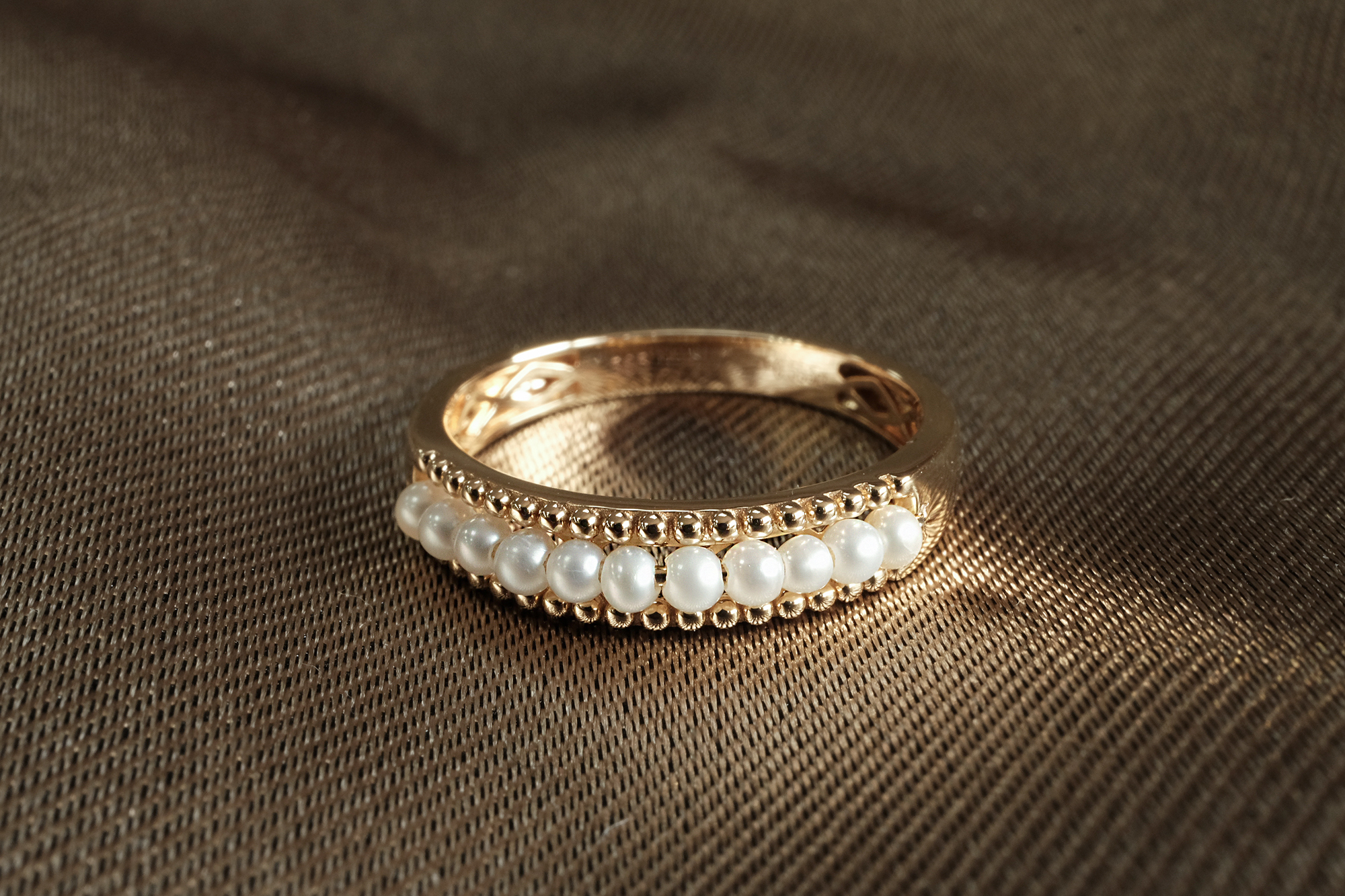 14K,天然珍珠,純K,戒指,輕奢珠寶