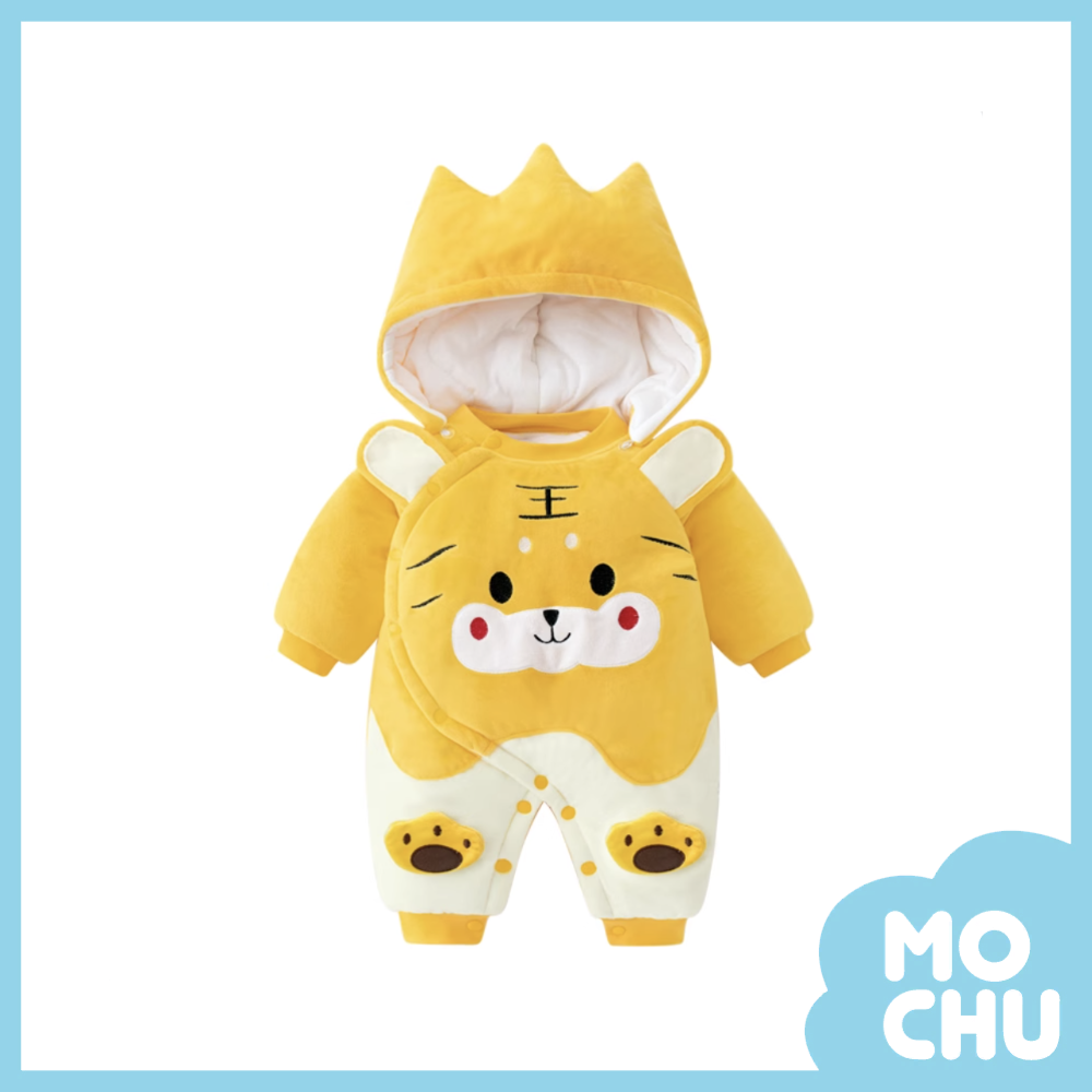 小萌虎加絨加厚連身衣