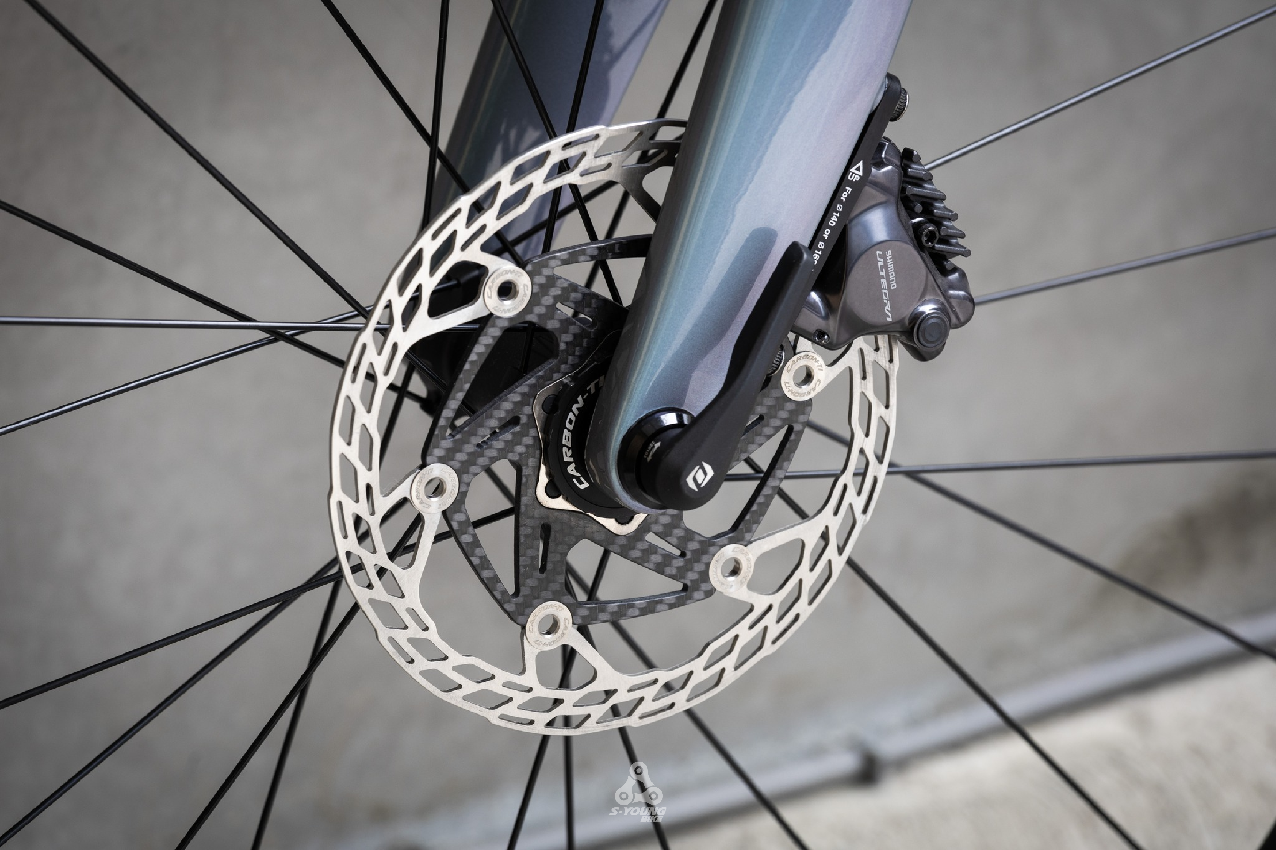 現貨【Carbon-Ti】X-Rotor SteelCarbon 3 輕量化碟盤 / 160mm（已含中鎖轉接座）