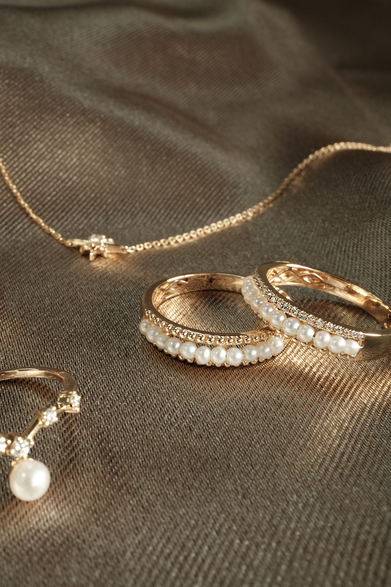 14K,天然珍珠,純K,戒指,輕奢珠寶