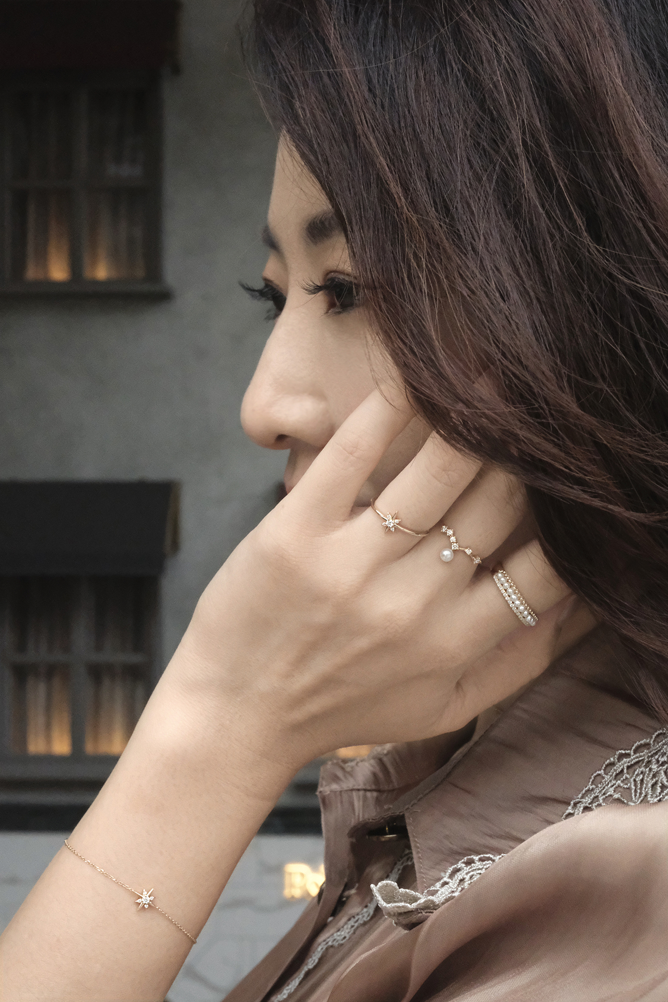 14K,純K,戒指,輕奢珠寶,天然鑽石,真鑽,星芒,星星