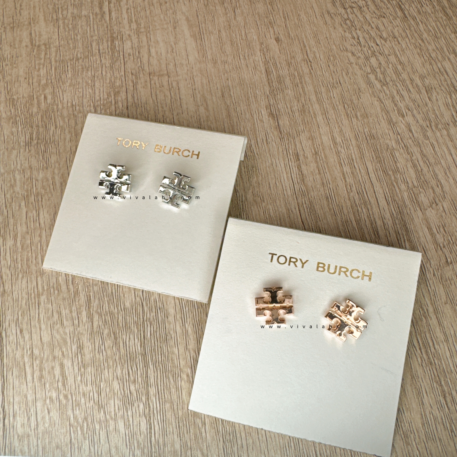 Tory Burch - 細 Logo 耳環 (143361)