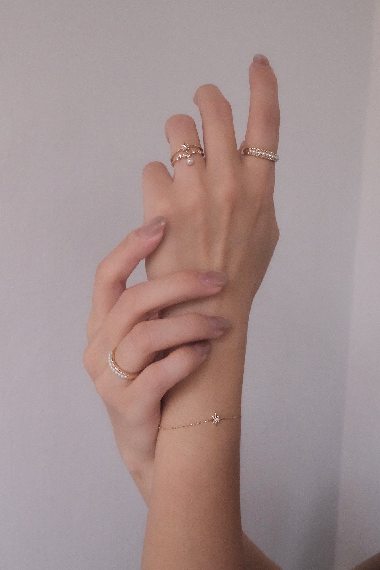 14K,純K,手鍊,輕奢珠寶,天然鑽石,真鑽,星芒,星星