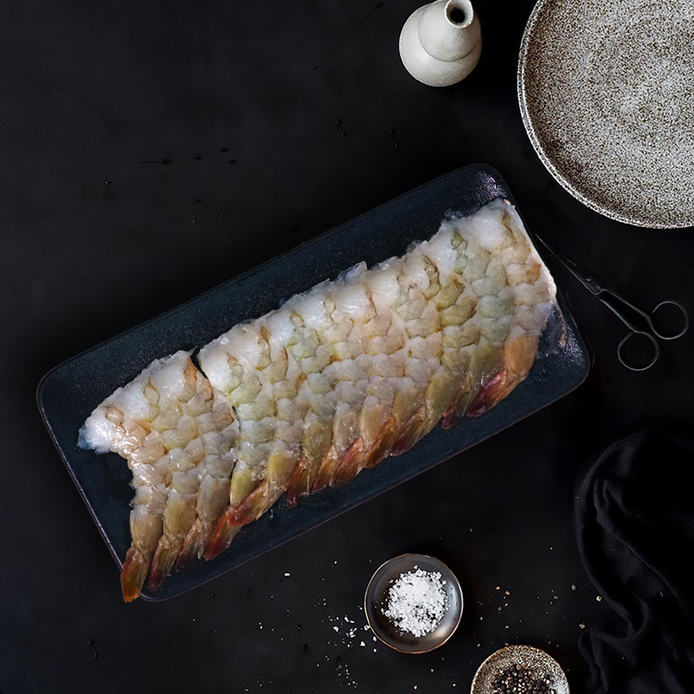 【免剝殼】超大尾無膨發白蝦仁300g±5%(約18隻)