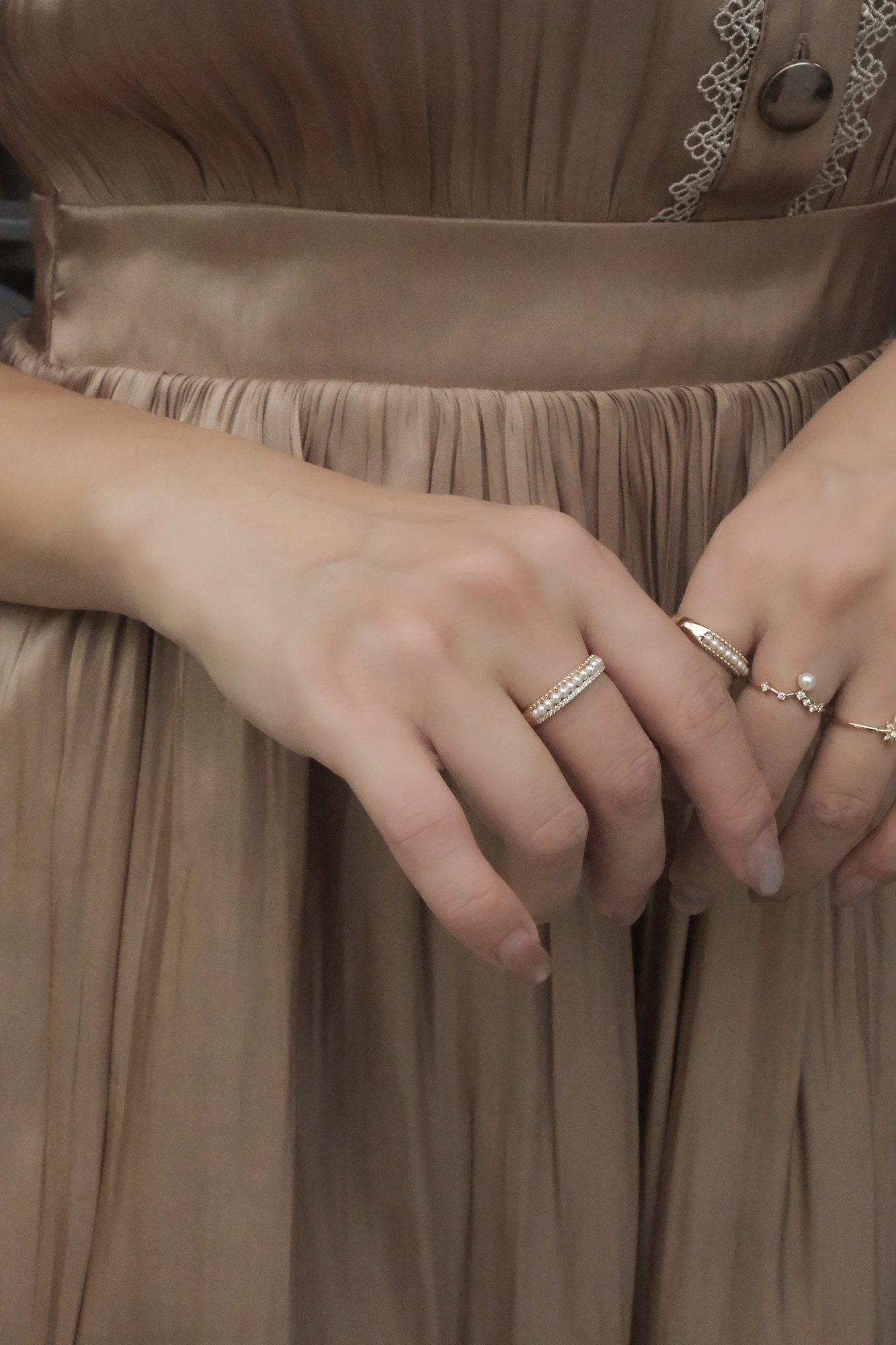 14K,天然珍珠,天然鑽石,真鑽,純K,戒指