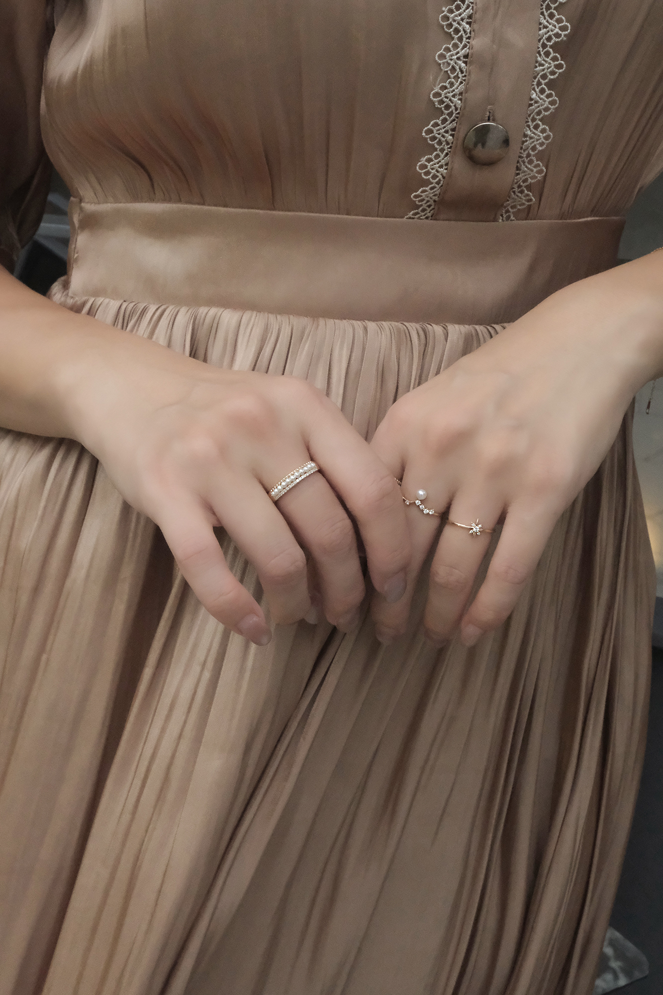 14K,天然珍珠,天然鑽石,真鑽,純K,戒指