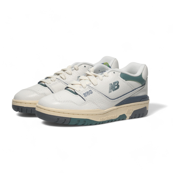 NEW BALANCE 休閒鞋 NB 550 白綠 奶油底 復古 男女 BB550PTB