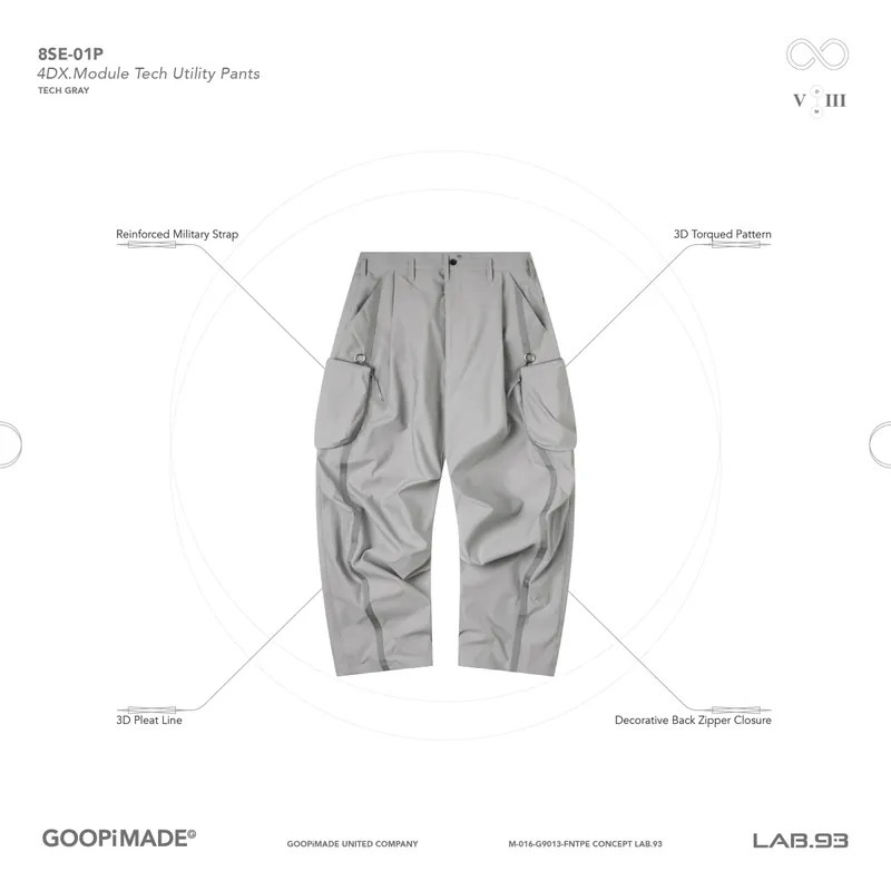 GOOPiMADE 3D Utility Pants 台湾 432announcement：全新型態展現！GOOPiMADE / “AR-1X” 3D-TAILORED