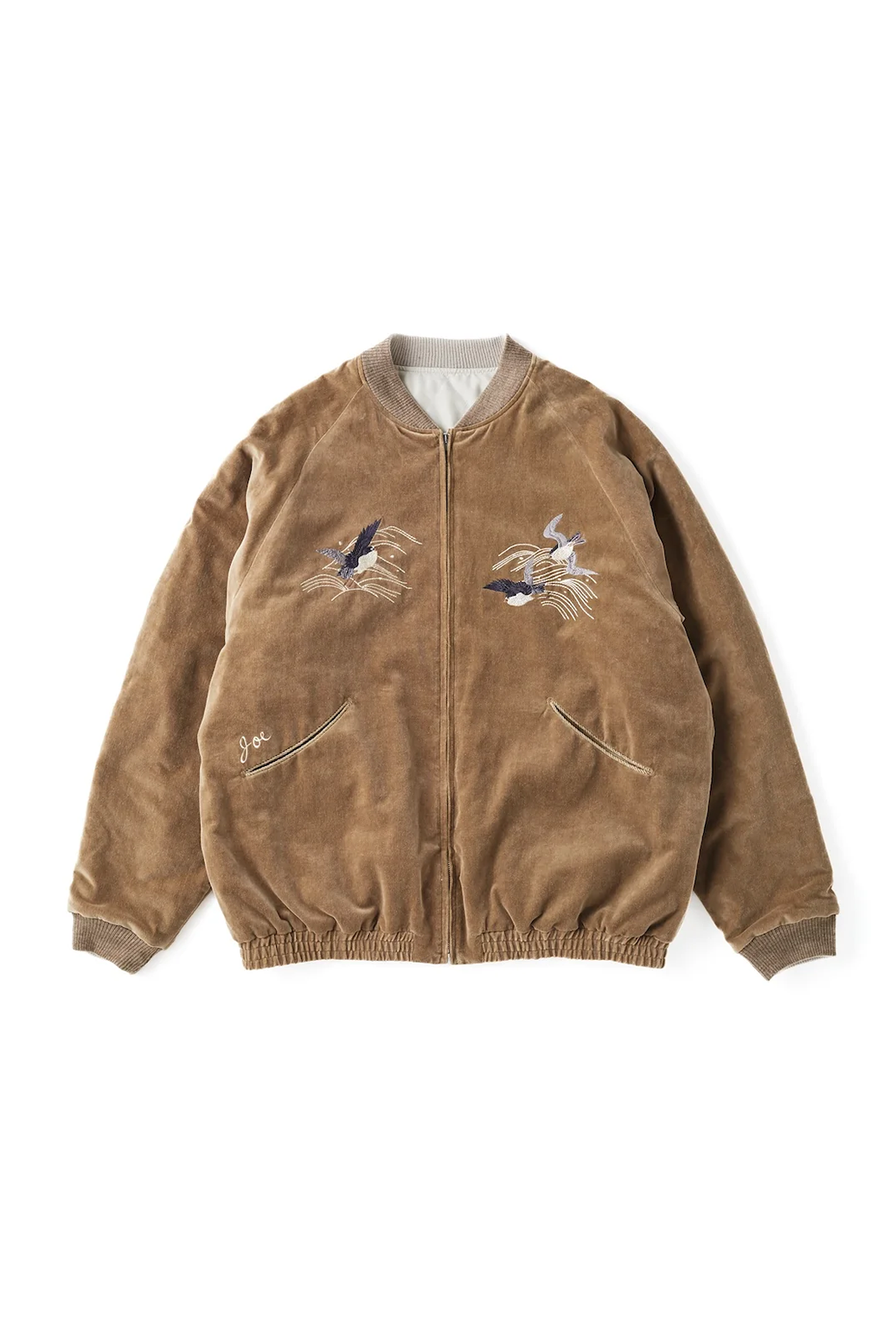 OLD JOE FADED VELVET SOUVENIR JACKET (3COL)