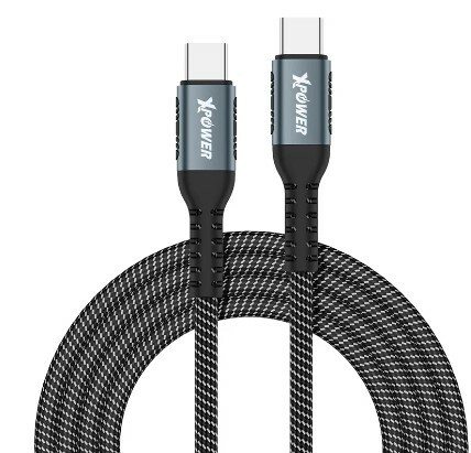 XPower BC240 1M 鋁合金 240W PD3.1 編織高速傳輸充電 Type-C>Type-C線