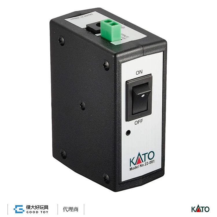 KATO 22-081 外接電源供應器 (適用變軌線路控制盒、音效盒．AC變壓器另售)