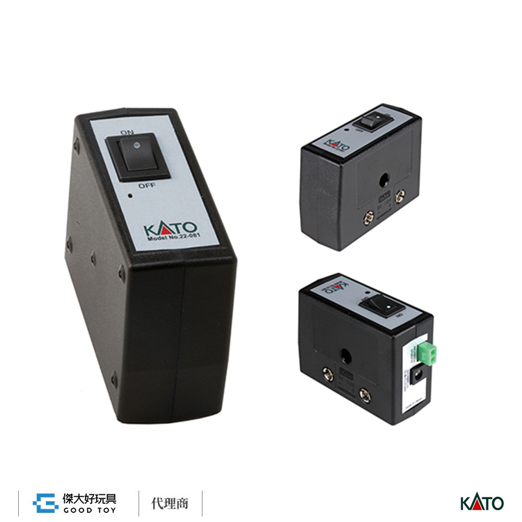 KATO 22-081 外接電源供應器 (適用變軌線路控制盒、音效盒．AC變壓器另售)