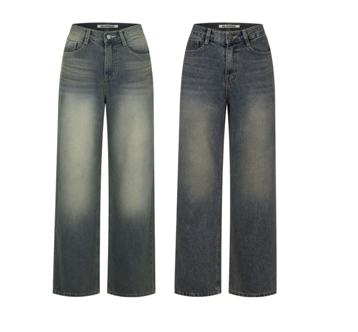 BLACKUP) Pesto Wide Denim Pants | 2color