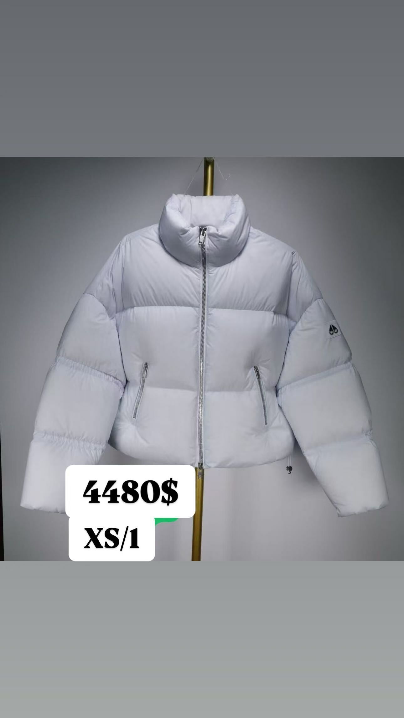 Moose Knuckles白色羽絨外套-T