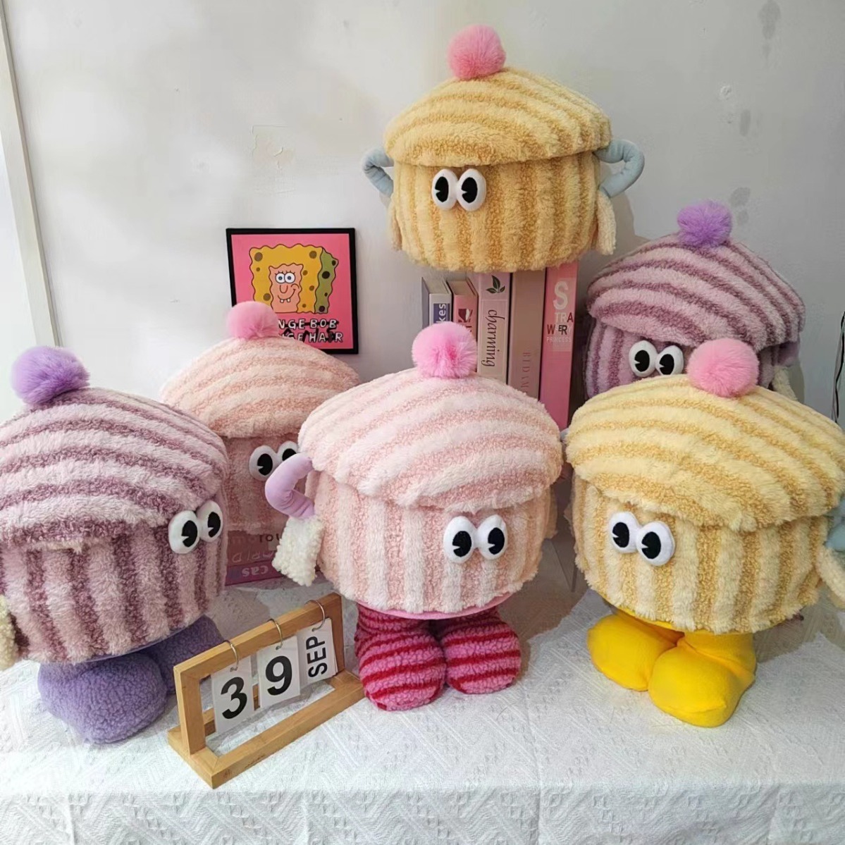 《5122》多巴胺編織羊羔毛收納筐